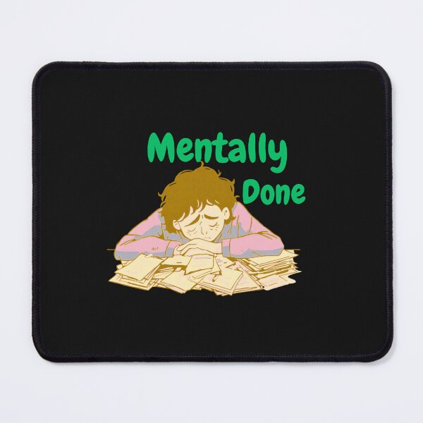 Item preview, Mentally Done – Emotional Burnout Illustration for Everyday Stress & Mental Exhaustion designed and sold by AdicretorDesign.