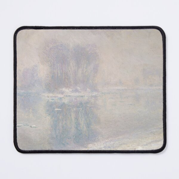Item preview, Ice Floes by Claude Monet: Serene Winter River Impressionist Poster designed and sold by artofuniverse.