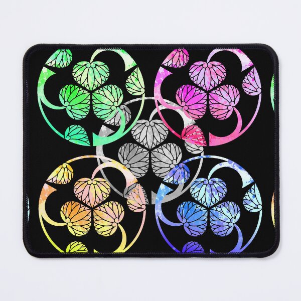 Item preview, Kamon-mitsuwari-tachi-aoi・5 designed and sold by KamonPopArt.