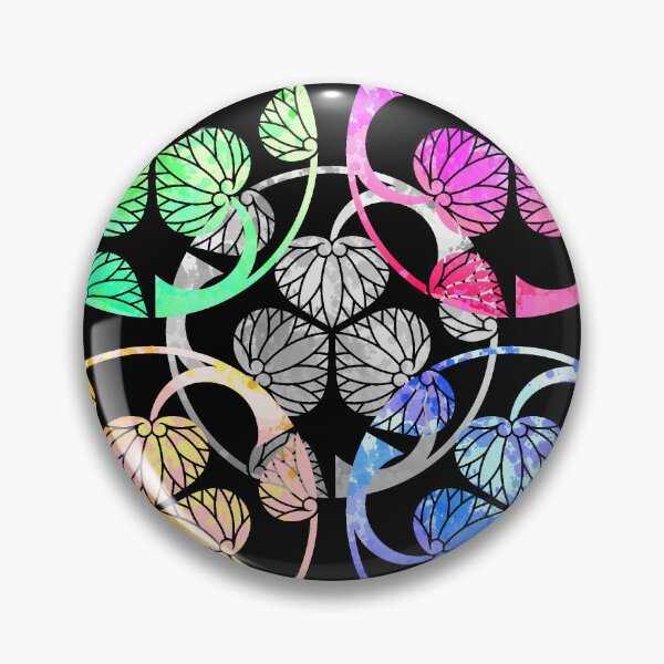 Item preview, Kamon-mitsuwari-tachi-aoi・5 designed and sold by KamonPopArt.