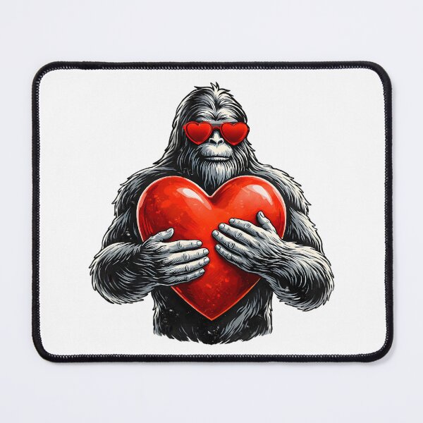 Item preview, Funny Valentine Bigfoot Love designed and sold by najaks.