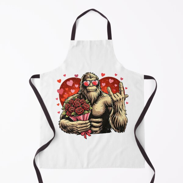 Item preview, Funny Valentine Bigfoot Holding Roses designed and sold by najaks.