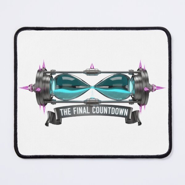Item preview, Cyberpunk Hourglass Art – The Final Countdown, Futuristic Sci-Fi Time Metallic Steampunk Design designed and sold by Luminari Creations.