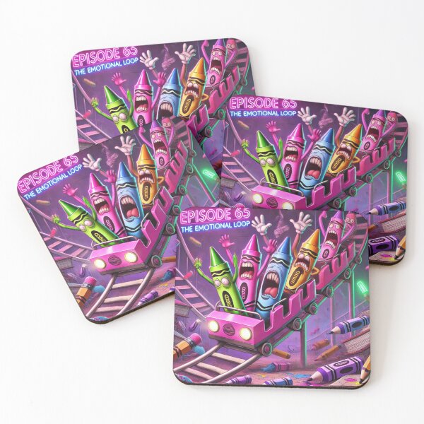 Item preview, The Emotional Loop — Screaming Crayons Rollercoaster Meme designed and sold by ComedyInkFactor.