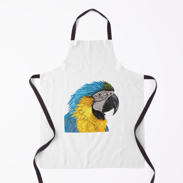 Item preview, Pretty Polly the colourful blue and yellow macaw parrot designed and sold by TraceyEvansArt.
