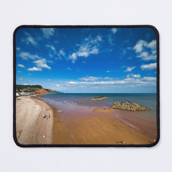 Item preview, Sidmouth Beach Devon – Sunny Jurassic Coast Photography, Coastal Seaside Wall Art, South West England designed and sold by leonwoods.