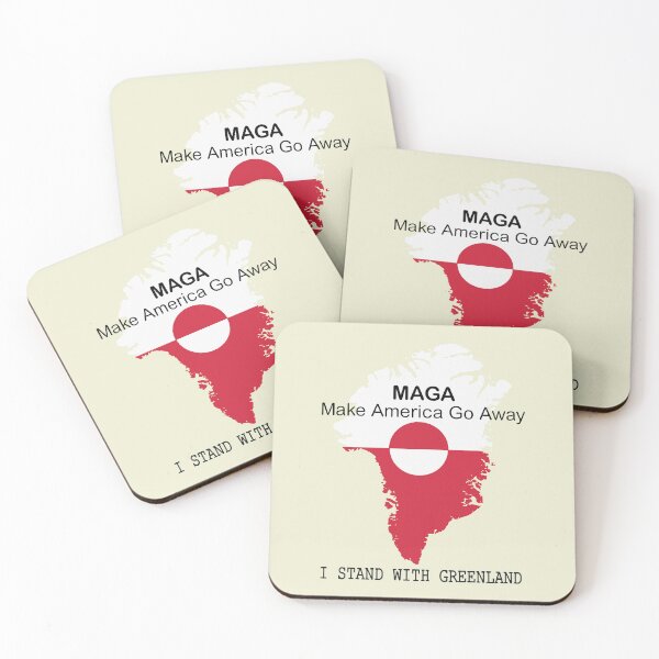 Item preview, I Stand With Greenland MAGA - Make America Go Away designed and sold by WatercolourferS.