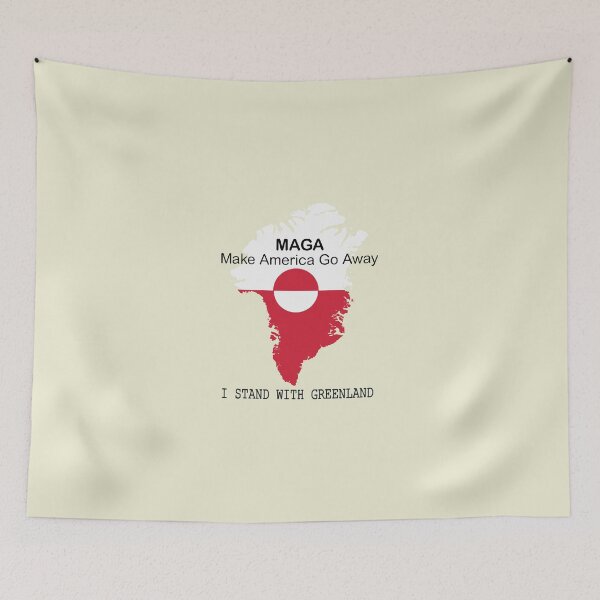 Item preview, I Stand With Greenland MAGA - Make America Go Away designed and sold by WatercolourferS.