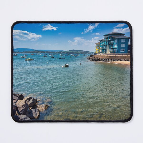 Item preview, Pirates Cove Exmouth Devon – Coastal Marina Photography, Hidden Seaside Spot, South West England Wall Art designed and sold by leonwoods.
