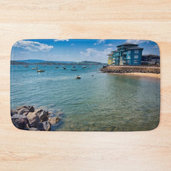 Item preview, Pirates Cove Exmouth Devon – Coastal Marina Photography, Hidden Seaside Spot, South West England Wall Art designed and sold by leonwoods.