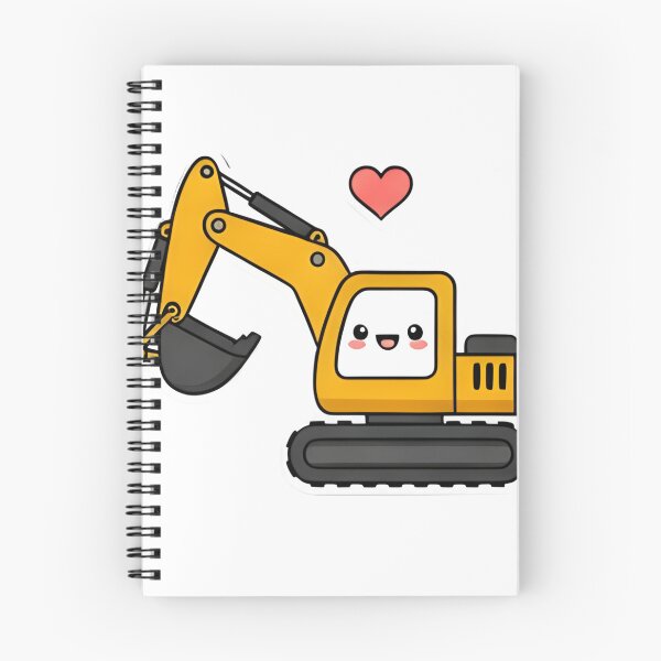 Item preview, Cute Yellow Excavator Sticker designed and sold by 4AGift.