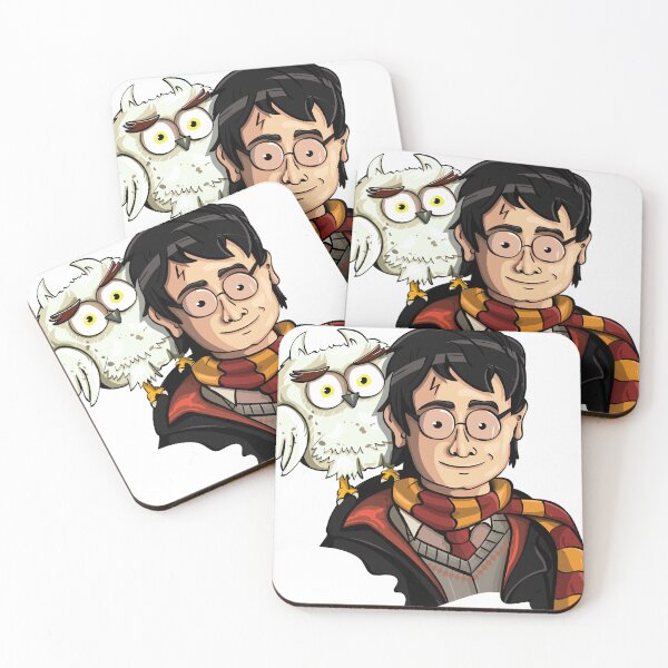 Item preview, Young Wizard and Snowy Owl – Cartoon Illustration designed and sold by Mido4182.