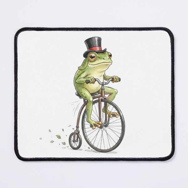 Item preview, Dapper Frog on Penny Farthing - Vintage Aesthetic Toad Art designed and sold by Maclaw200d.