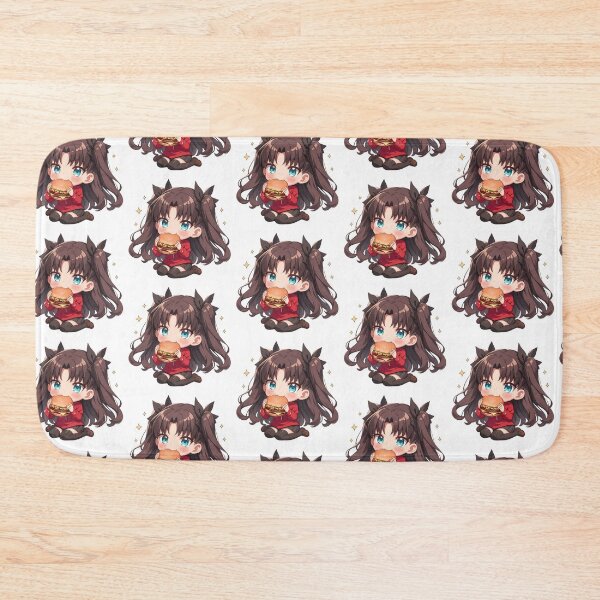 Item preview, Rin Tohsaka Fate Stay Night Chibi Kawaii Burger Anime Twin Tails designed and sold by mildaclairmo.