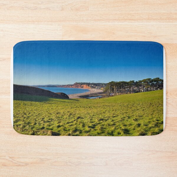 Item preview, Budleigh Salterton Devon from the Hills – Coastal Landscape Photography, Jurassic Coast Scenic Wall Art designed and sold by leonwoods.