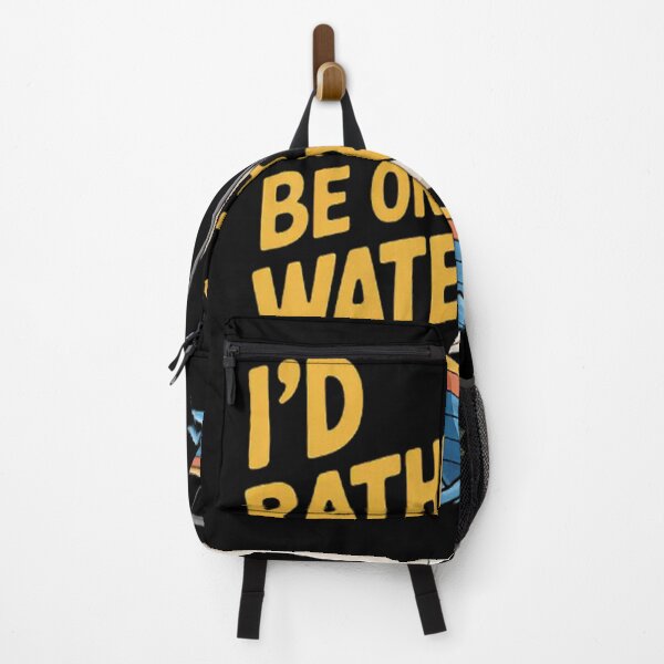 Item preview, I'd Rather Be On The Water Boating Sailing Fishing Ocean Sea designed and sold by gandebro.