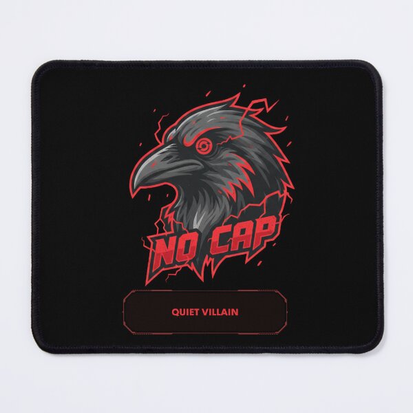Item preview, NO CAP Raven – Quiet Villain Dark Aesthetic Design designed and sold by ayvidemporium.
