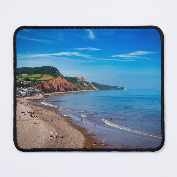 Item preview, Sidmouth Seafront Devon – Coastal Photography, English Seaside Wall Art, South West England Beach Scene designed and sold by leonwoods.