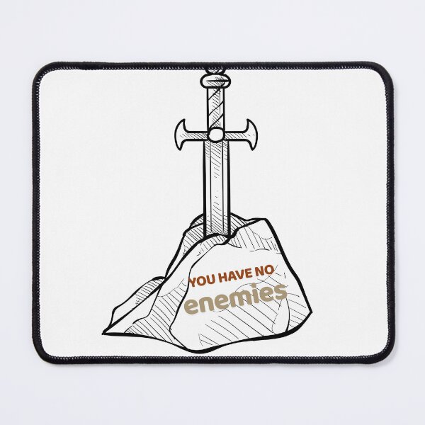 Item preview, You Have No Enemies Sword Quote Minimal Line Art Design designed and sold by Graphizia.