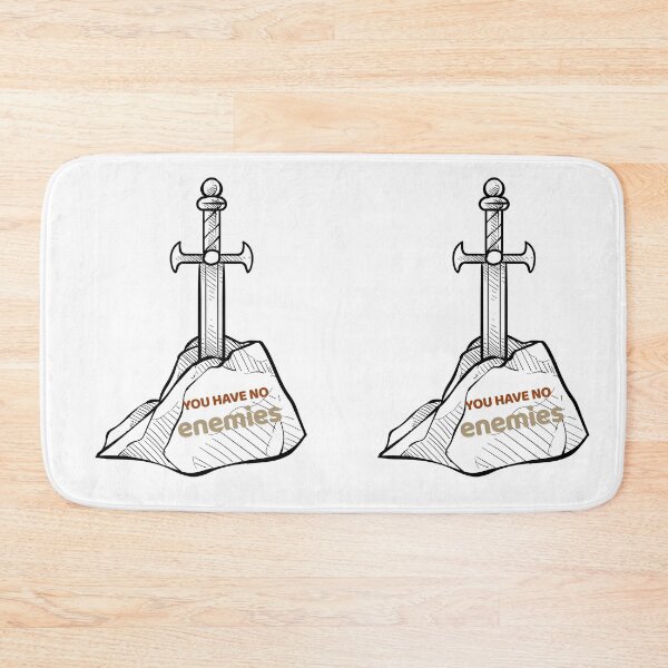 Item preview, You Have No Enemies Sword Quote Minimal Line Art Design designed and sold by Graphizia.