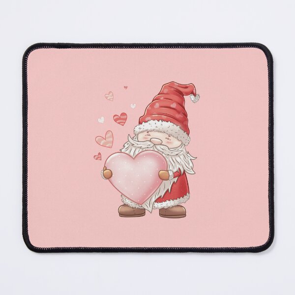 Item preview, Cute Valentine Gnome – Heart Illustration with Floating Hearts designed and sold by Xatutik.art.
