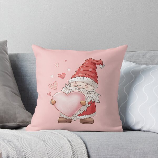 Item preview, Cute Valentine Gnome – Heart Illustration with Floating Hearts designed and sold by Xatutik.art.