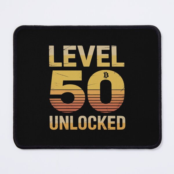 Item preview, Sats 50 50th birthday level unlocked still hodling designed and sold by HORIZBoutique.