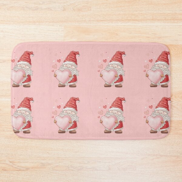 Item preview, Cute Valentine Gnome – Heart Illustration with Floating Hearts designed and sold by Xatutik.art.