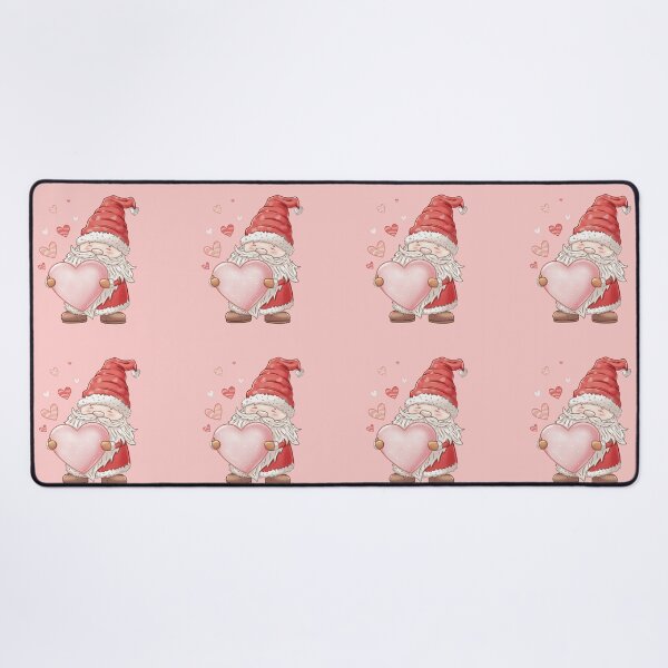 Item preview, Cute Valentine Gnome – Heart Illustration with Floating Hearts designed and sold by Xatutik.art.