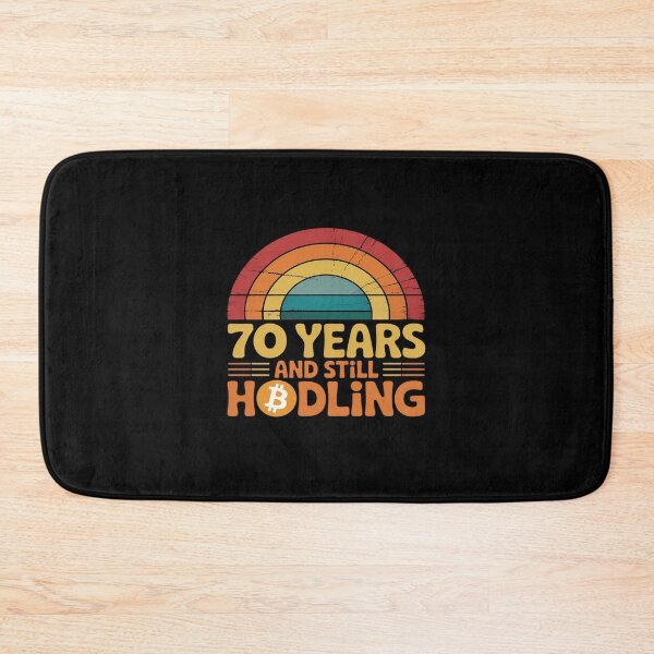Item preview, Sats 70 70th birthday level unlocked still hodling designed and sold by HORIZBoutique.