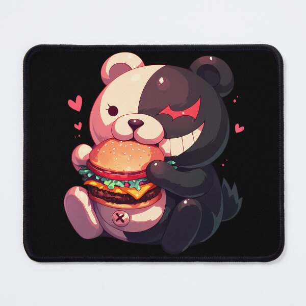 Item preview, Monokuma Danganronpa Anime Kawaii Chibi Burger Fun Cute Moment Food designed and sold by mildaclairmo.