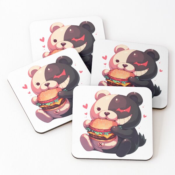 Item preview, Monokuma Danganronpa Anime Kawaii Chibi Burger Fun Cute Moment Food designed and sold by mildaclairmo.