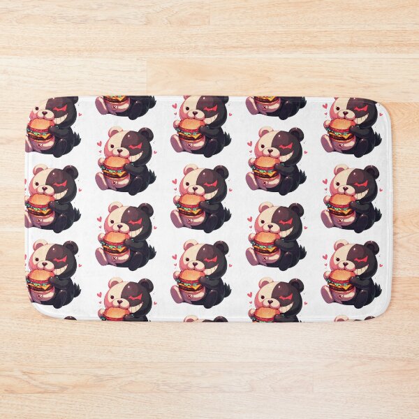 Item preview, Monokuma Danganronpa Anime Kawaii Chibi Burger Fun Cute Moment Food designed and sold by mildaclairmo.