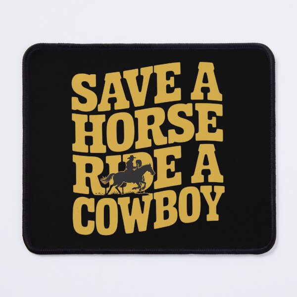 Item preview, Save A Horse Ride A Cowboy Rodeo Western Brown designed and sold by HORIZBoutique.