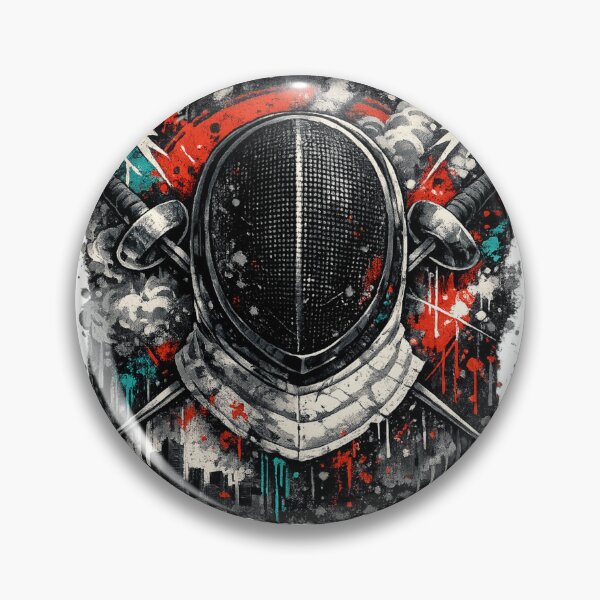 Item preview, Graffiti Fencing Mask  designed and sold by ChillCharmStudio.