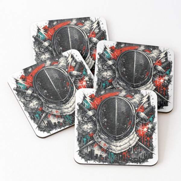 Item preview, Graffiti Fencing Mask  designed and sold by ChillCharmStudio.