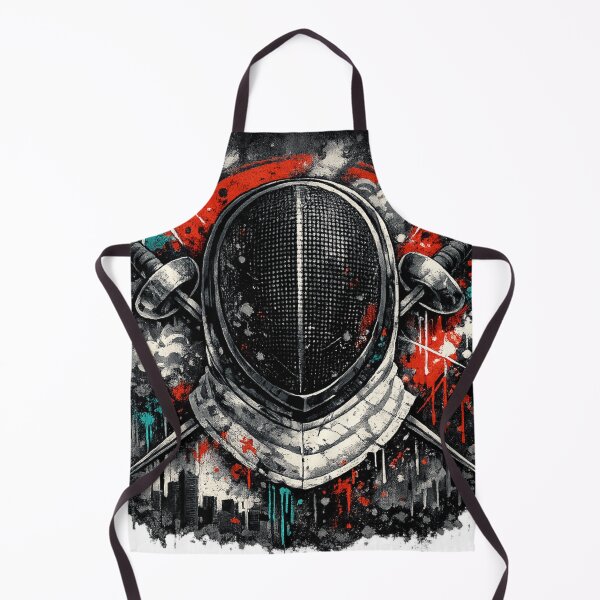 Item preview, Graffiti Fencing Mask  designed and sold by ChillCharmStudio.