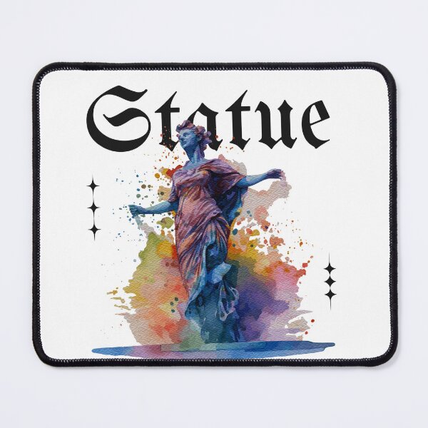 Item preview, Color Splash Statue – Classical Art Meets Modern Watercolor Expression designed and sold by Raven Studios.