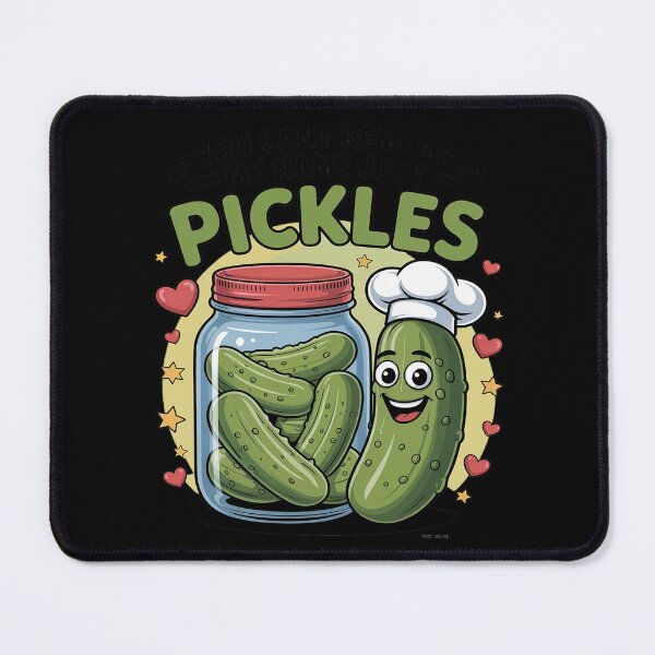 Item preview, Say Pickles Cute Pickle Jar Quote with Funny Pickle designed and sold by HORIZBoutique.