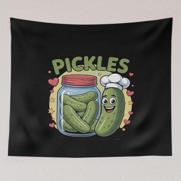 Item preview, Say Pickles Cute Pickle Jar Quote with Funny Pickle designed and sold by HORIZBoutique.