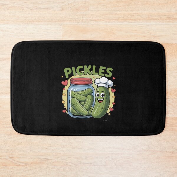 Item preview, Say Pickles Cute Pickle Jar Quote with Funny Pickle designed and sold by HORIZBoutique.