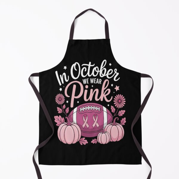 Item preview, In October We Wear Pink Football Breast Cancer Awareness designed and sold by gandebro.
