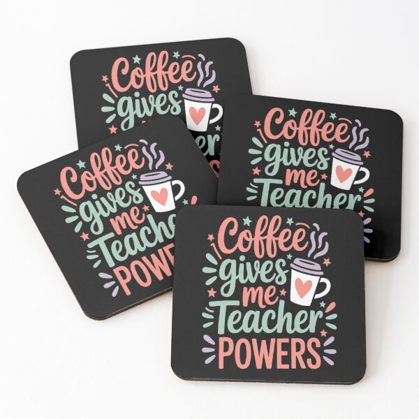 Item preview, Coffee Gives Me Teacher Powers, Cute Teacher Appreciation designed and sold by mandiana.