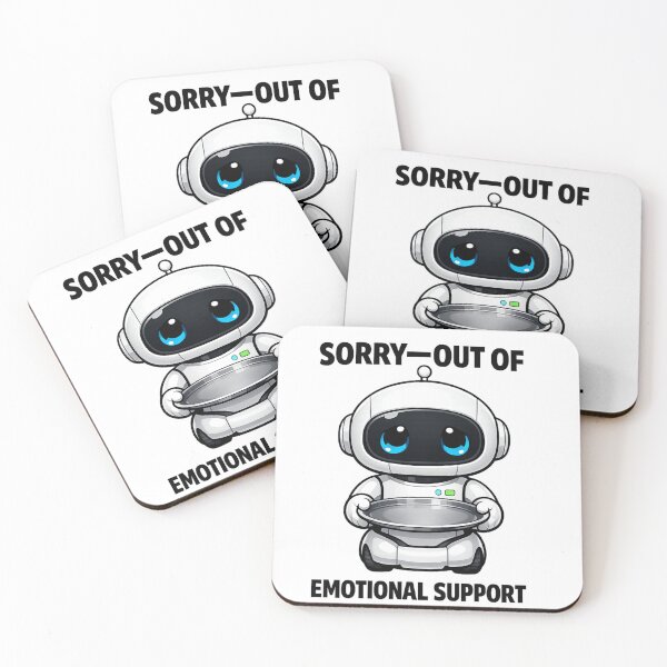 Item preview, Sorry Out of Emotional Support Cute Service Robot designed and sold by LongIslandDesgn.