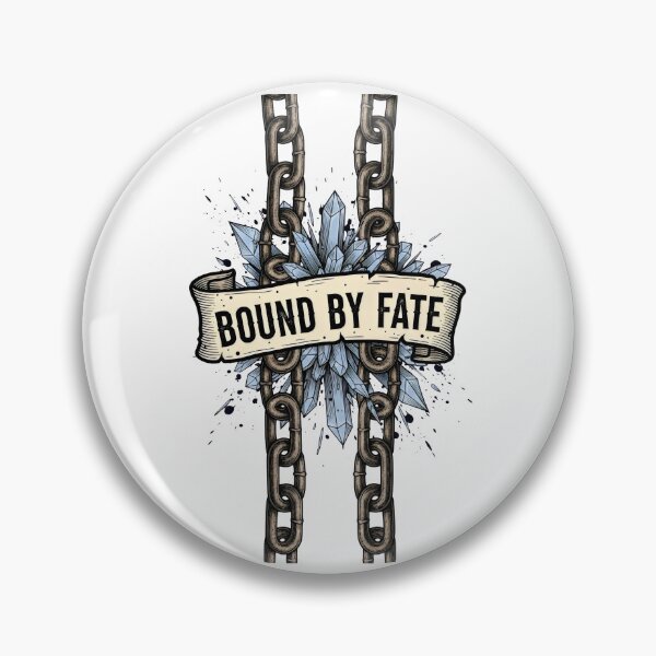 Item preview, Crystal Chain Art – Bound by Fate, Spiritual Destiny Manifestation Grunge Tattoo Style Design designed and sold by Luminari Creations.