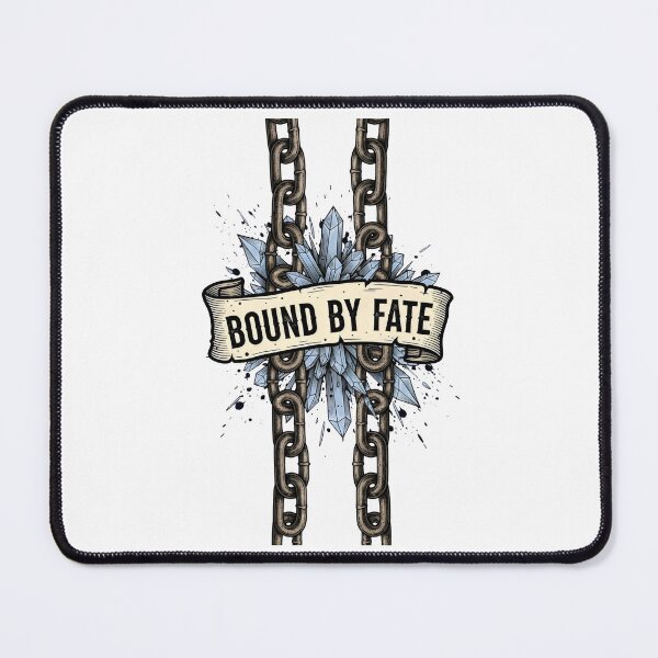 Item preview, Crystal Chain Art – Bound by Fate, Spiritual Destiny Manifestation Grunge Tattoo Style Design designed and sold by Luminari Creations.