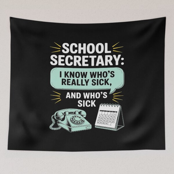 Item preview, School Secretary Girl Attendance Job Profession designed and sold by HORIZBoutique.
