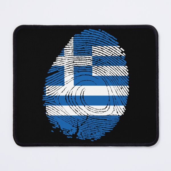 Item preview, Greece flag in fingerprint designed and sold by Azeecreate009.