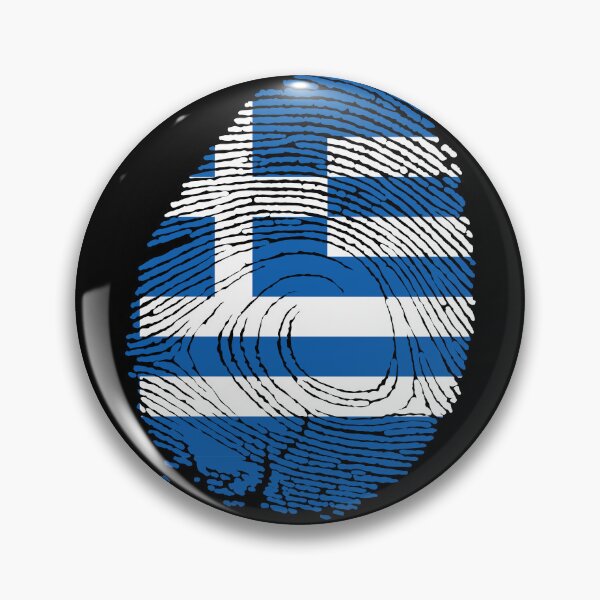 Item preview, Greece flag in fingerprint designed and sold by Azeecreate009.