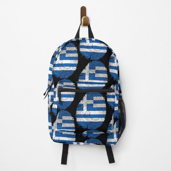 Item preview, Greece flag in fingerprint designed and sold by Azeecreate009.